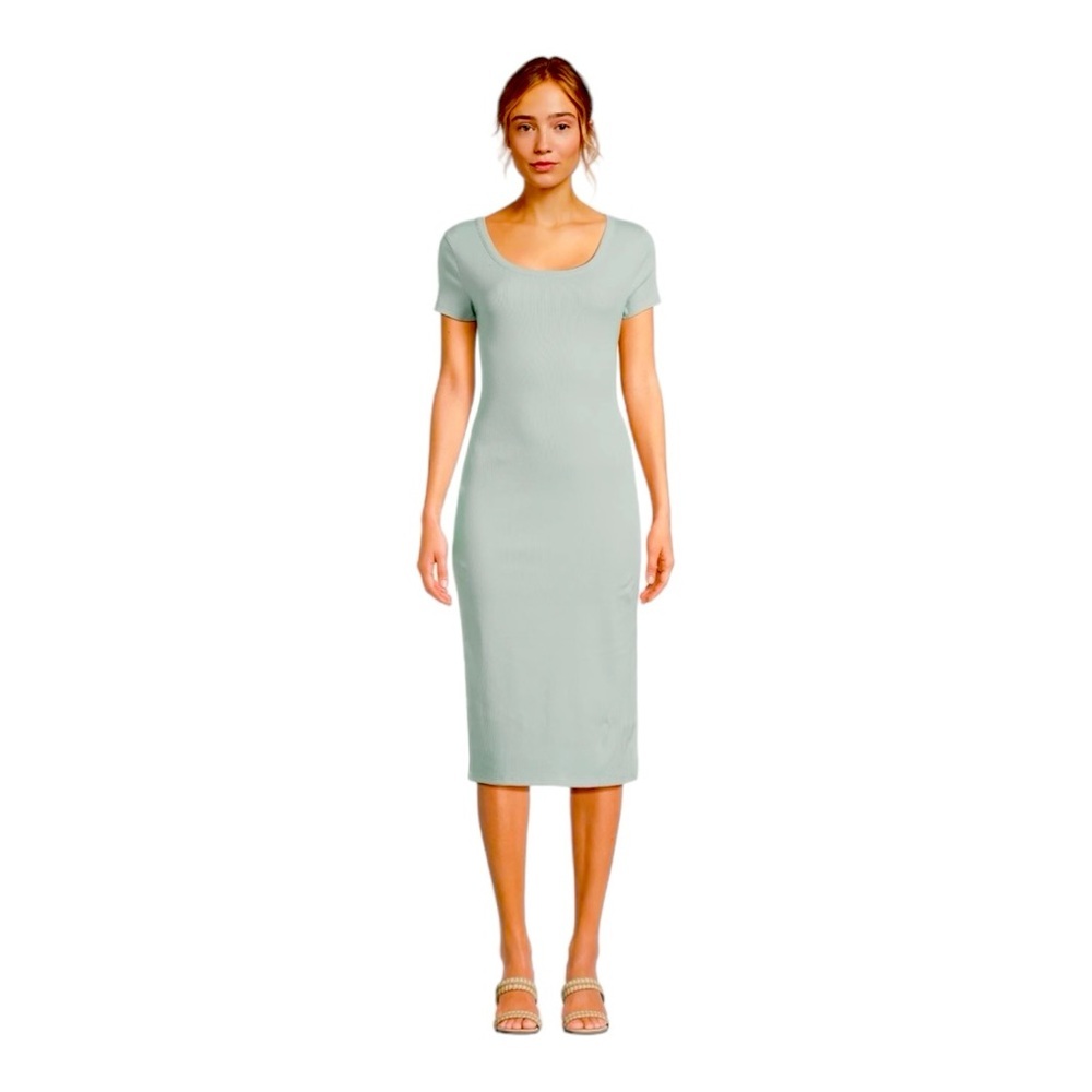 NO BOUNDARIES Jade Delight Midi T-Shirt Dress L NWT